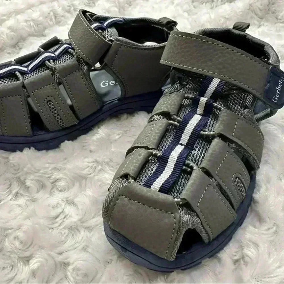 Gerber Boys Caged Grey Athletic Sandals - Picture 12 of 12